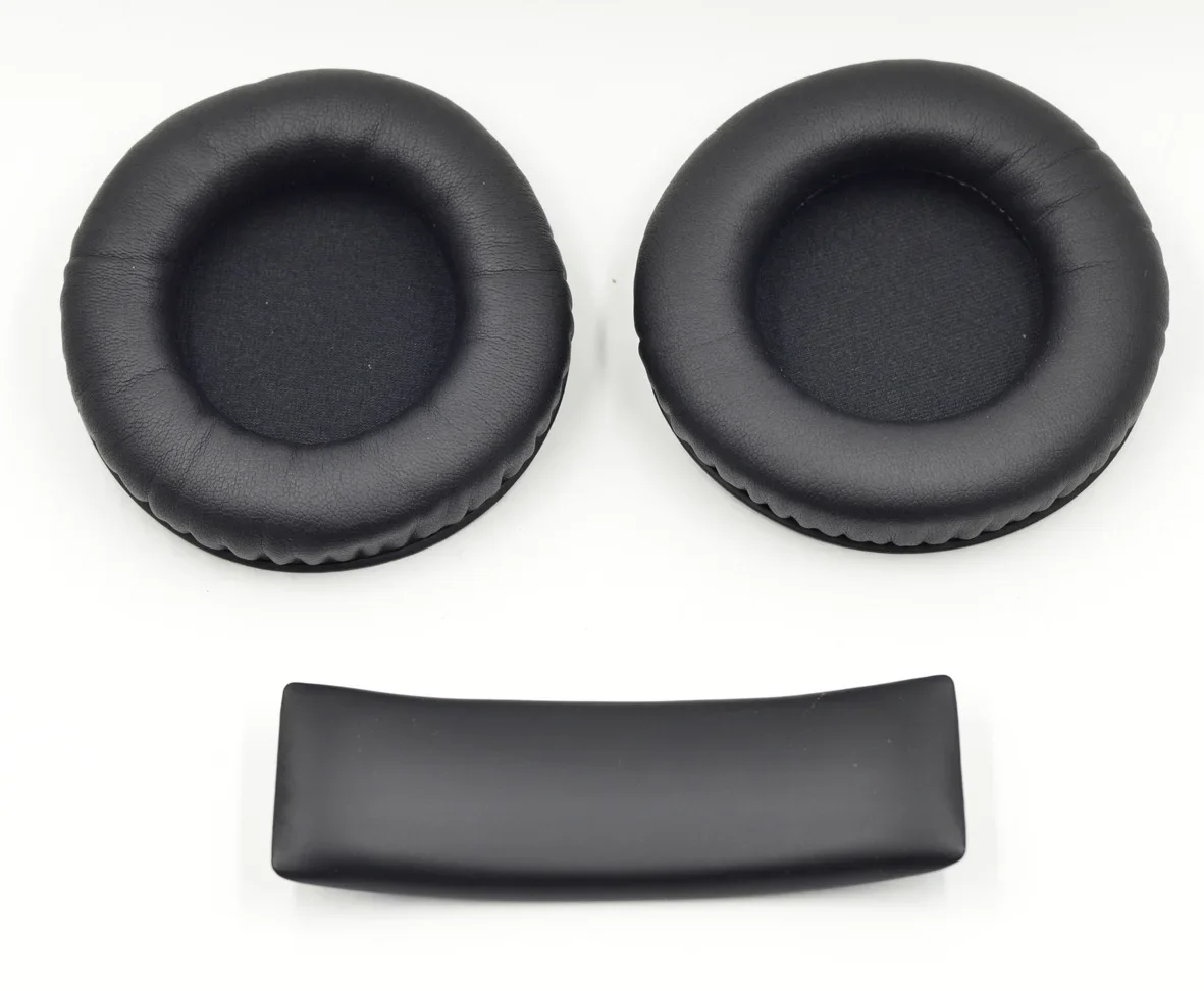 Standard PU Leather Ear Pads Cushion Soft Replacement Earpads + Headband for Original AKG K845 K545 Headset Repair Part