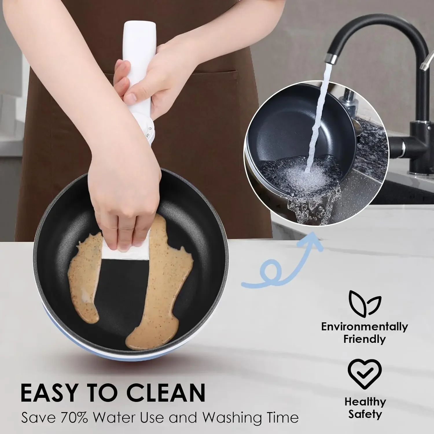 2024 NEW 1.7L Mini Electric Skillet Portable Nonstick Sauté Pan w/ Power Adjustment, Rapid Ramen Cooker Travel Multicooker