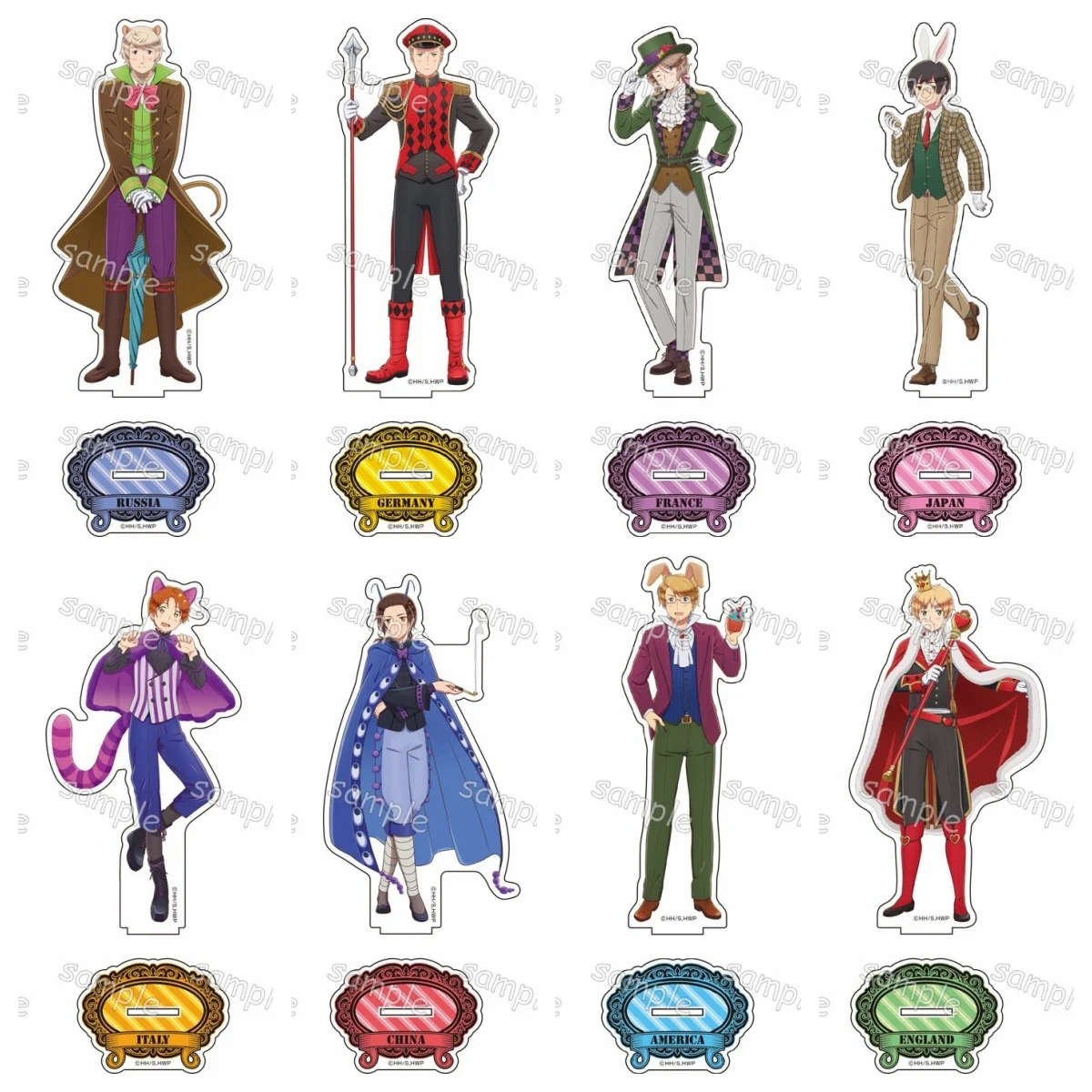 Game APH Japan Italy America England Germany France Russia Acrylic Stand Doll Anime Figure Model Plate Cosplay Toy Gift