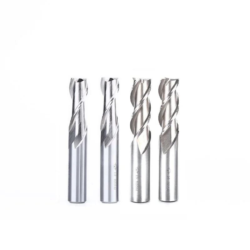 Xuhan End Mills High Precision HSS Metal Cutter Cobalt D1-25mm 2 3 4 Flutes Teeth Aluminum Milling Tool Key Seater Router Bit