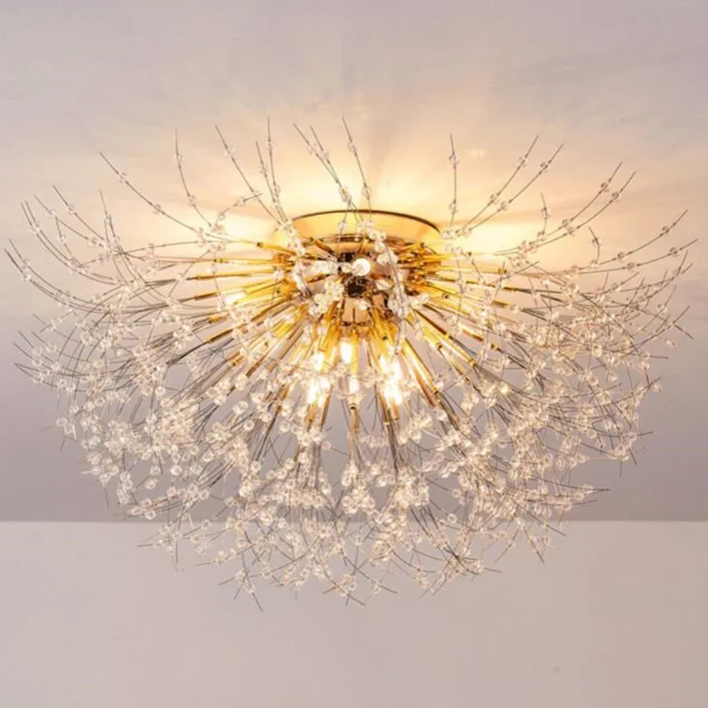 

Nordic Modern LED Dandelion Living Room Bedroom Ceiling Light Study Firefly Chandelier Home Lighting Decoration Ceiling Light