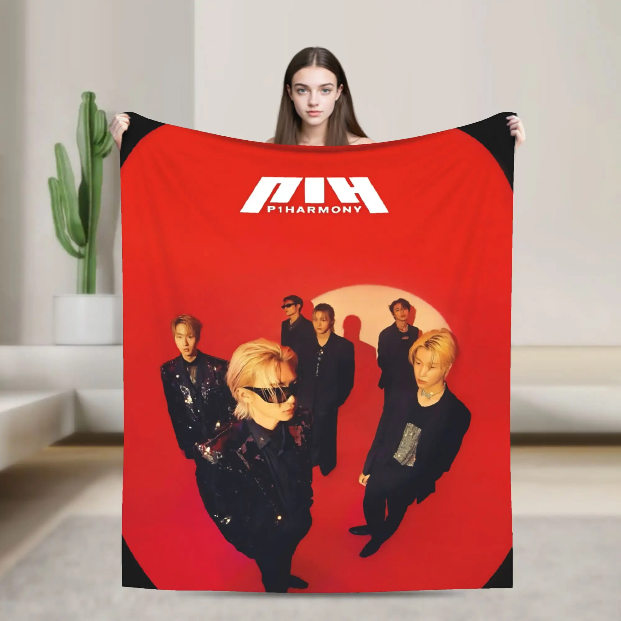 

p1harmony DUH Мягкое теплое одеяло для путешествий в самолете, плюшевое постельное белье, пледы с узором, диван, стул, фланелевое покрывало, чехол для дивана-кровати