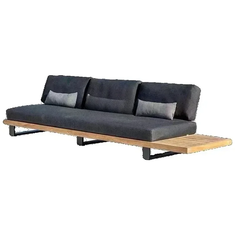 A48 Outdoor sofa teak designer outdoor sunscreen waterproof courtyard villa hotel villa combination furniture