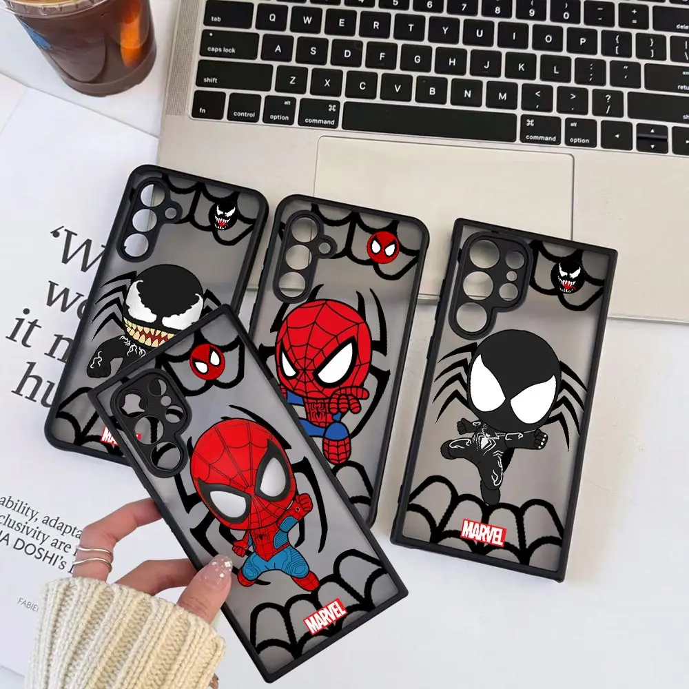 

Cartoon Baby Marvel Spider Man Venom Phone Case For OPPO A98 A94 A92 A91 A83 A78 A76 A74 A59 A58 A55 A54 A39 A38 A5 A31 5G Cover