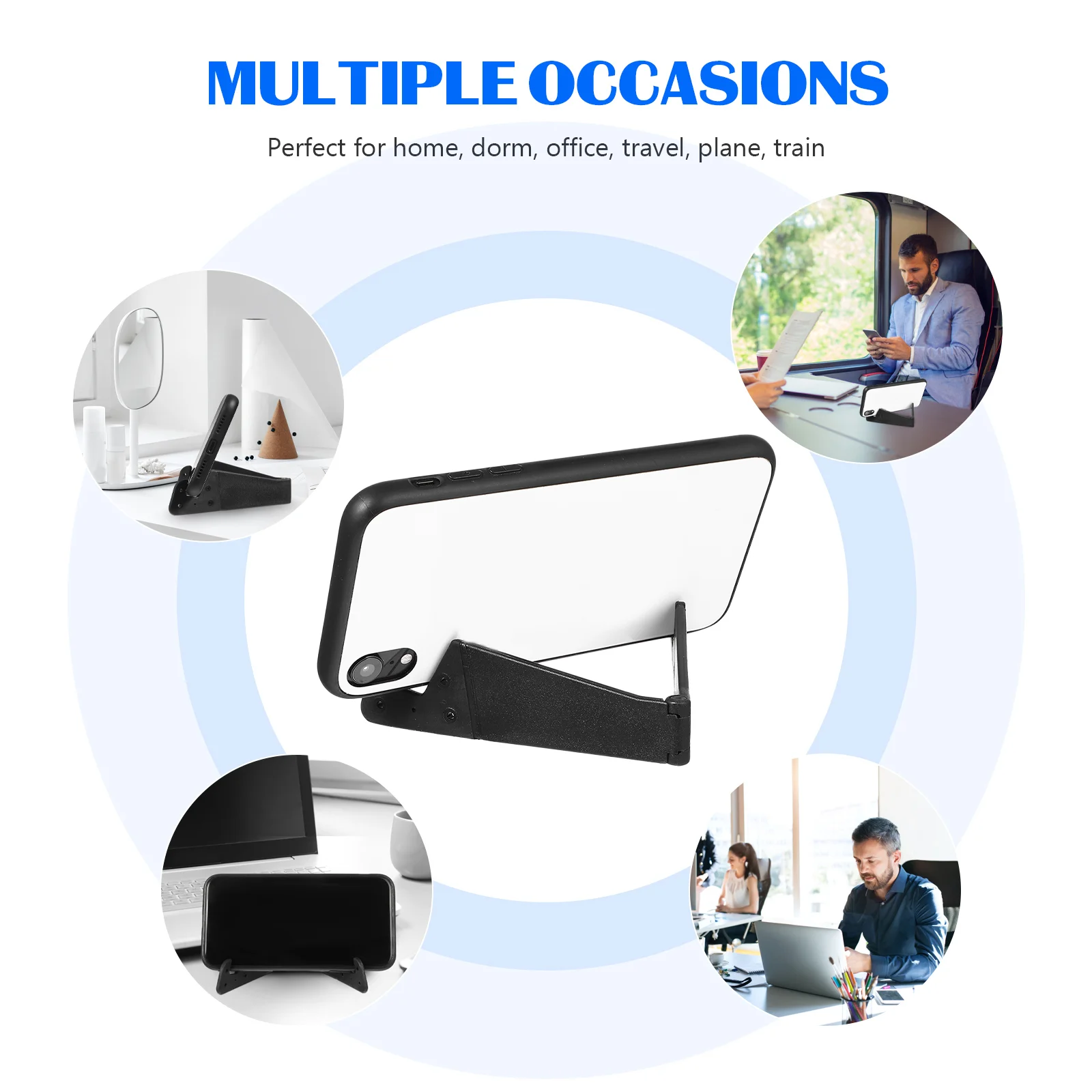 5 Pcs Mobile Phone Folding V Bracket Stand for Filming V-shaped Holder Hands-free Use Cell Pp Travel