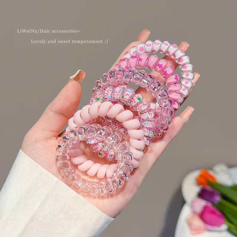 

Sweet Headband Girls' High Elasticity Durable Hair Tie Ponytail Headband Baby Rubber Band Children's Headwear Hair Accessories