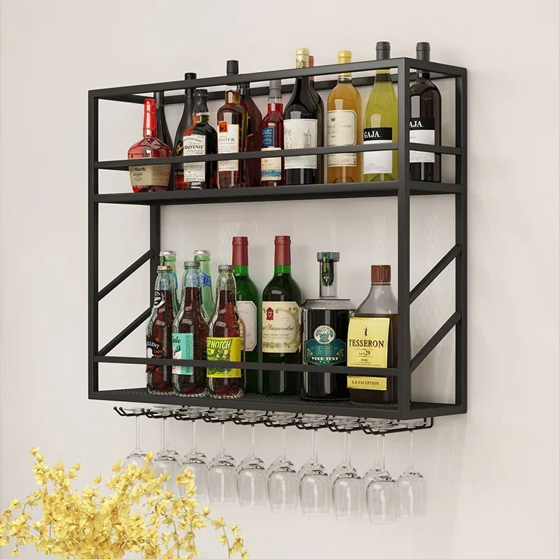 

Drinks Bar Cabinet Wall Home High End Whiskey Wine Refrigerator Outdoor Decoration Hanging Metal Vitrinas Storage Bar Furniture