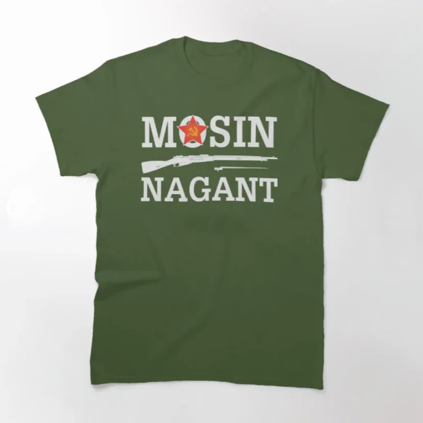 WWII Soviet Red Army Mosin–Nagant Military Rifle T-Shirt 100% Cotton O-Neck Summer Short Sleeve Casual Mens T-shirt Size S-3XL