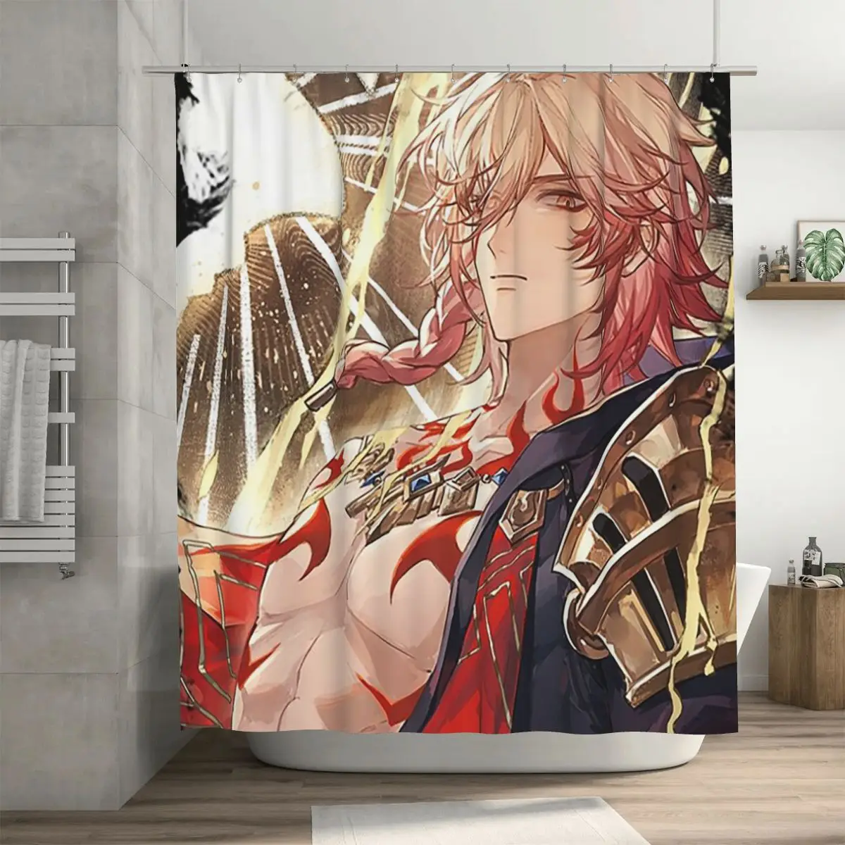 

Занавеска для душа Mydei из полиэстера, водонепроницаемая, с крючками