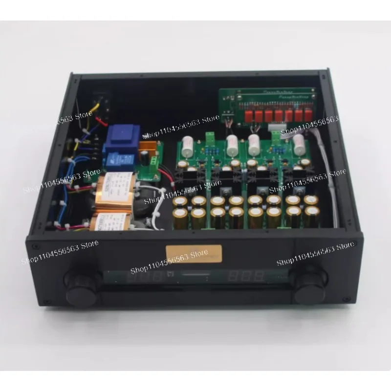 JC-2 Line Class A Preamp Kit with Remote Volume Control and 4-channel Audio Input