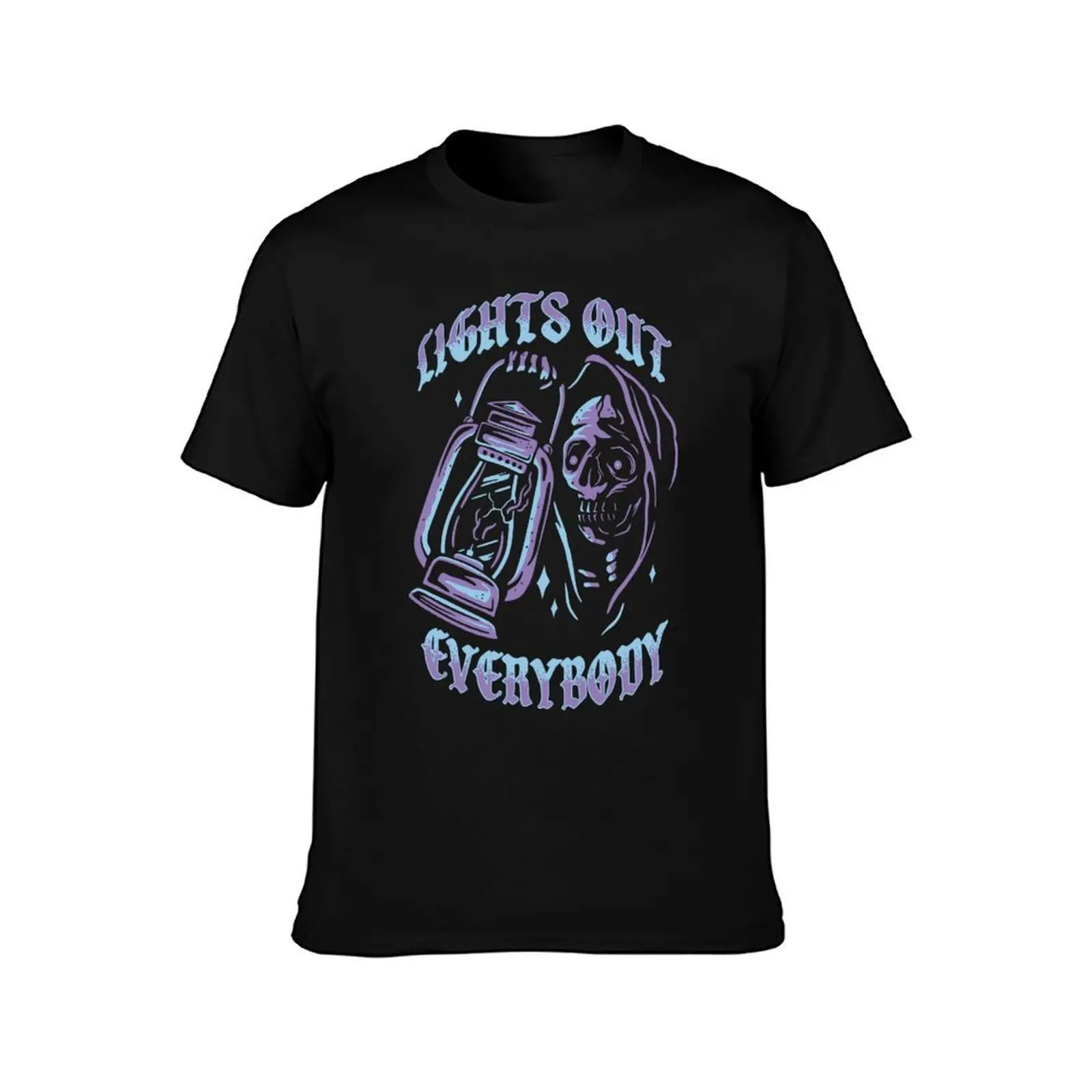Mile Higher Merch Lights Lamp Reaper T-Shirt Basic Crew Neck Short Sleeve Top T-Shirt