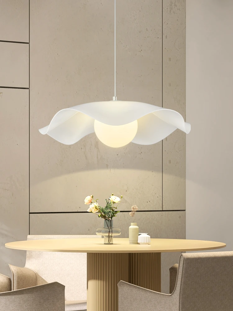 Dining room chandelier simple modern Nordic dining room tearoom bedroom B&B cream lamps