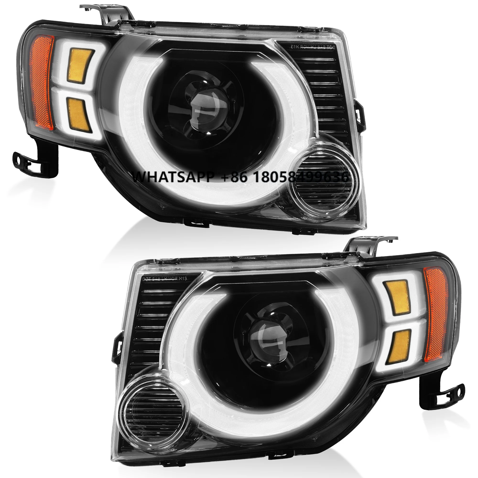 

New Design DRL Headlights Wholesale High Quality New LED Front Head Light for 2008-2012 Ford Escape Auto Parts