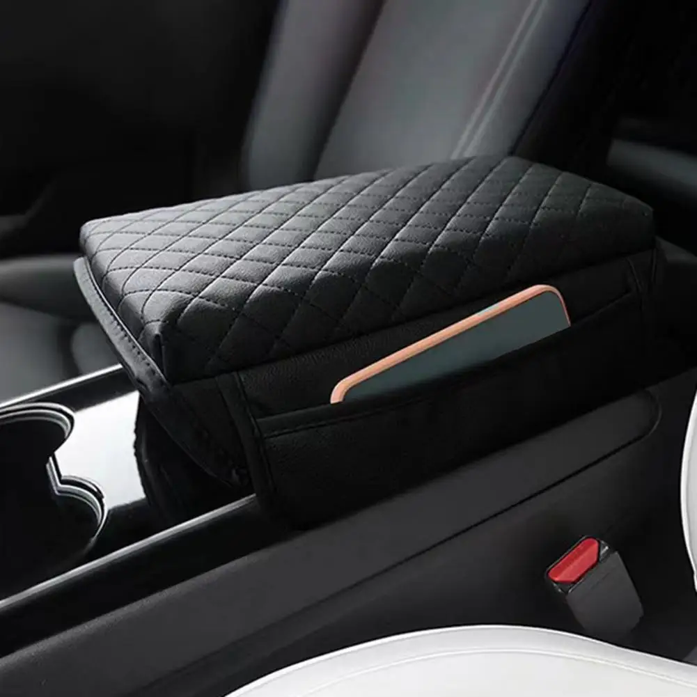 Car Armrest Box Pad Comfortable Touch Non-deformation Anti-scratch Elbow Support Soft Foam Armrest Pad