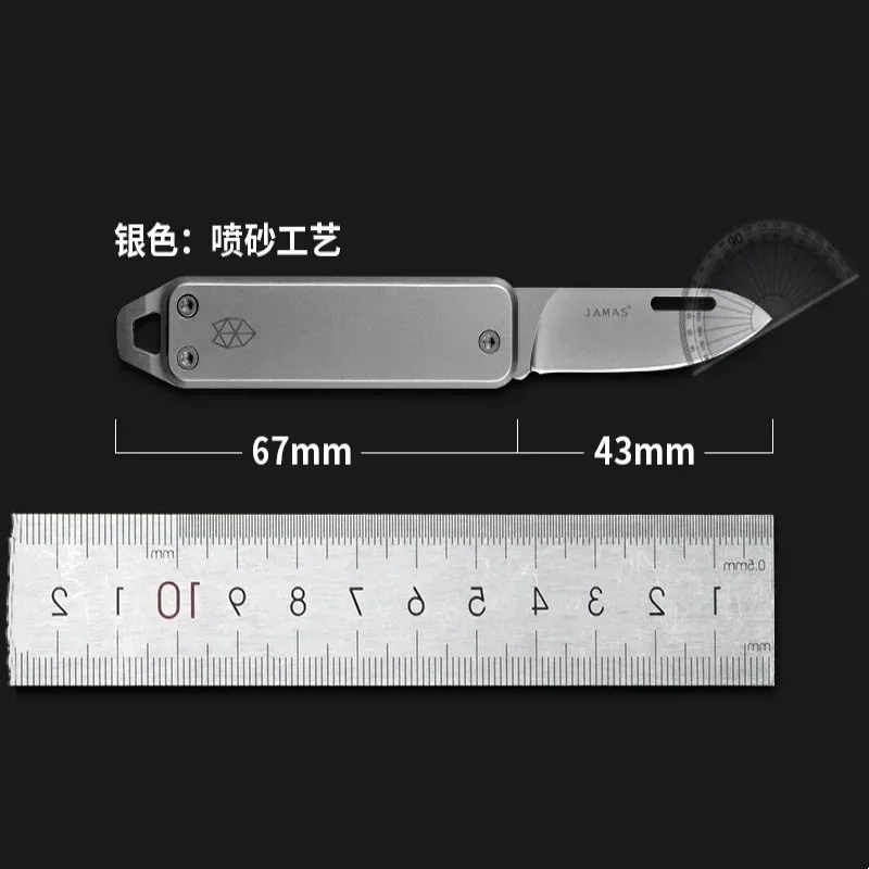 Folding Sharp Outdoor Multi Functional Stainless Steel Mini Home Knife Portable Keychain Fruit Knife Open Box Portable