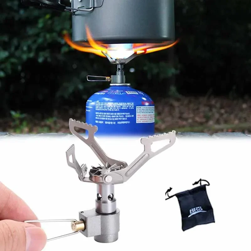 BRS-3000T Mini Gas Cooker Burner Lightweight Camping Hiking Gas Burner Outdoor Portable Solo  Camping Gas Stove Tool