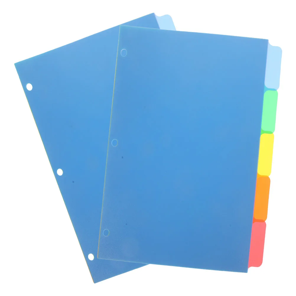 

10 Pcs Category Index Page Binder Inserts Folder Dividers File Tabs Pp Detachable Notebook