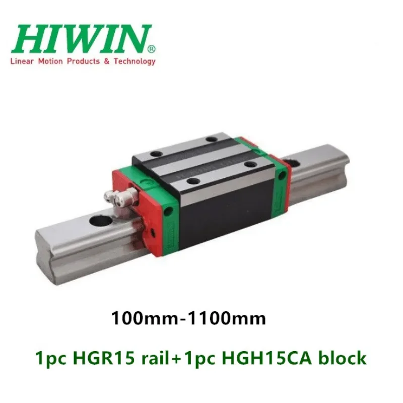 

1pc Original Hiwin linear guide rail HGR15 200mm 300mm 400mm 500mm 550mm + 1pc HGH15CA linear block carriage slider CNC parts