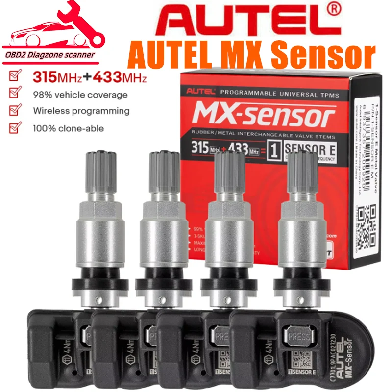 Autel TPMS MX Sensor 2in1 52933-D9100 52933D9100 Tire Monitor Pressure Sensor TPMS With TS501TS508 Equal 433 MHZ+315MHZ Too