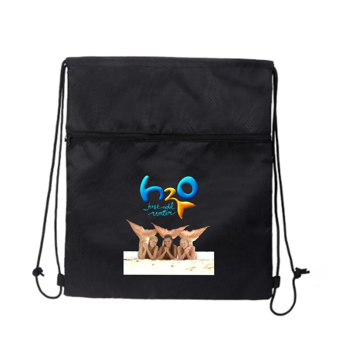 2025 جديد "H2O Just Add Water" حقيبة حوريات البحر بسيطة برباط بسحاب بدون صمغ للاستخدام اليومي