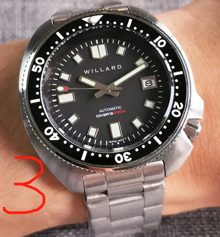 

3pcs custom watch NH35 printed dial