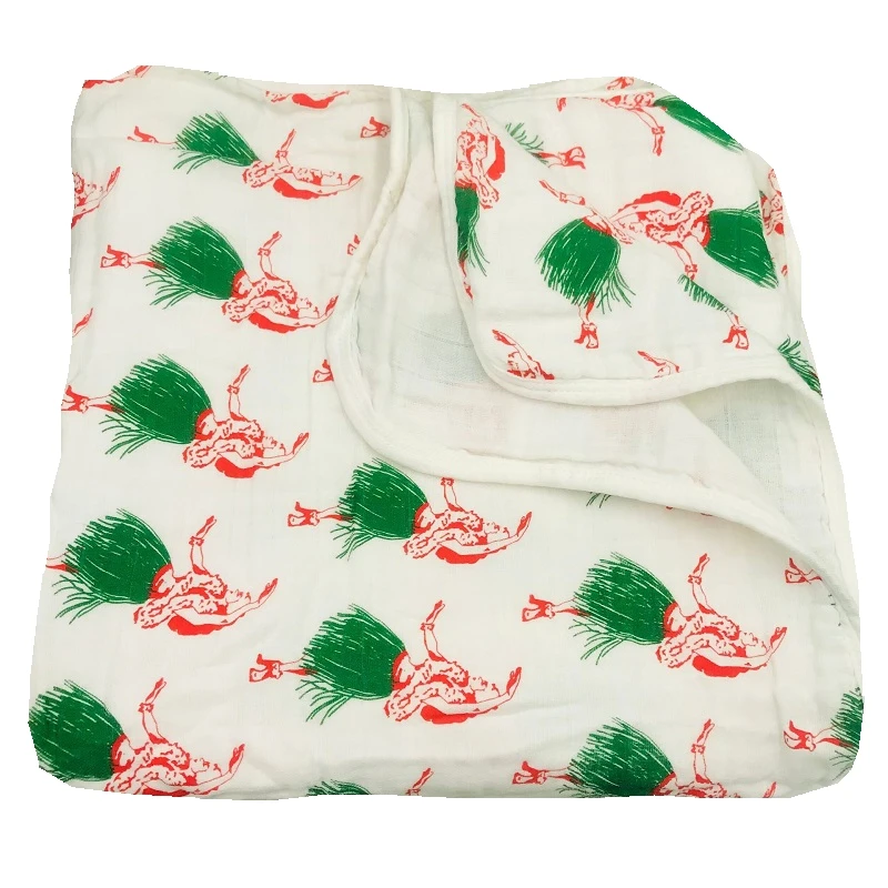 

100% Cotton Soft Baby Muslin Blanket 120x120cm, Lightweight Breathable Swaddling Receiving Blanket for Newborn Infant, Perfect