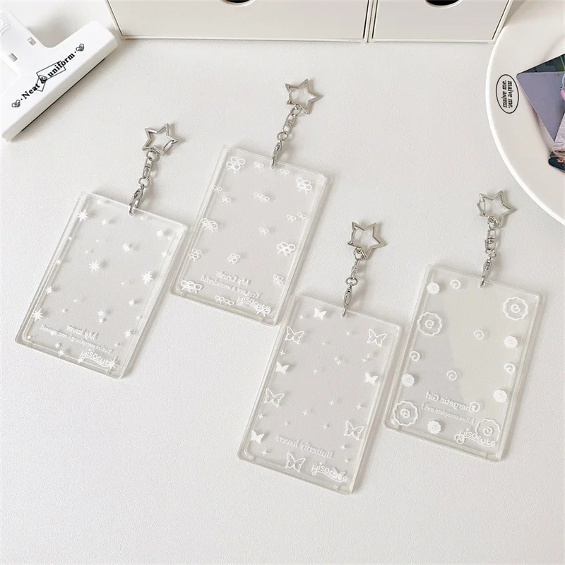 Kpop 3 Inch Hard Card Holder Pendant Postcard Card Case Idol Album Photo Card Card Brick Collector Card Photocards Holder