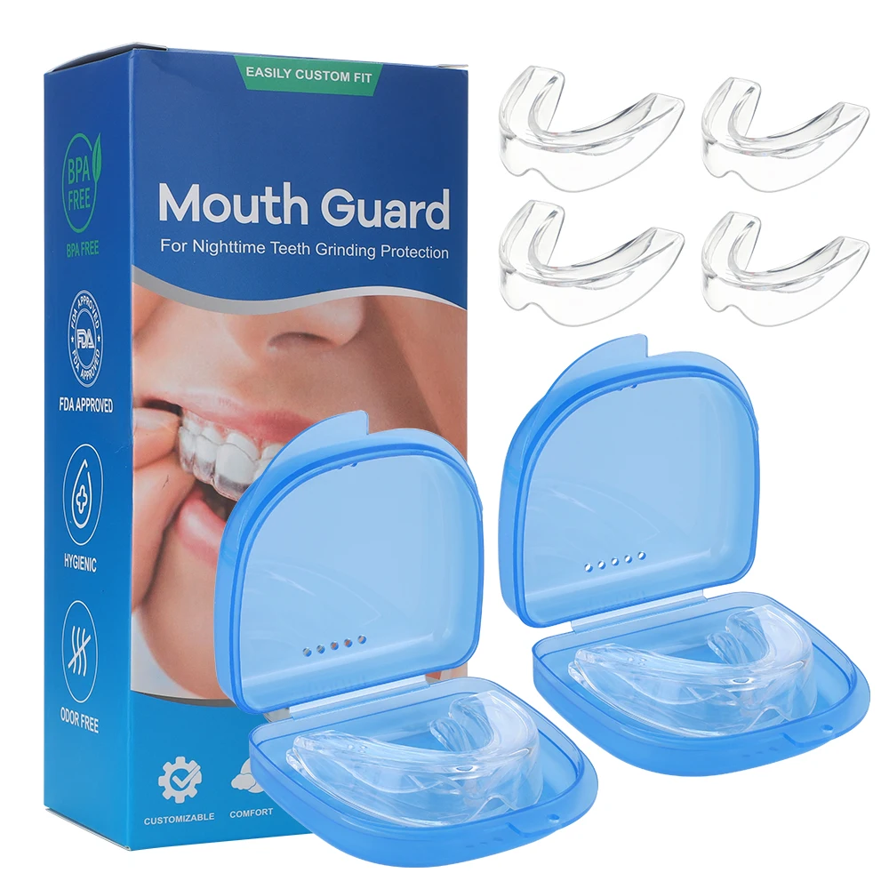 

1PC Invisible Night Mouth Guard For Teeth Clenching Grinding Dental Bite Sleep Aid Mouth Tray Personal Health Care Sleep