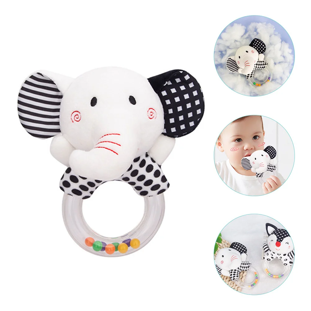 Baby Tafelbel Rammelaar Baby Cartoon Grip Schudgeluid Draagbaar voor pasgeboren concentratie en intelligentiegroei