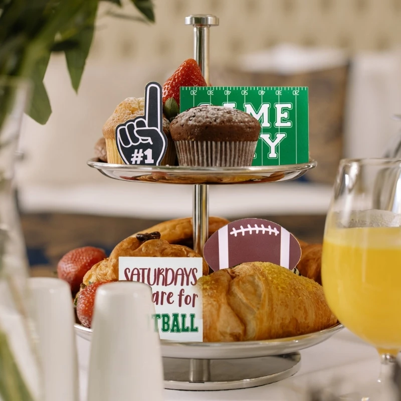 

Football Signs Tiered Tray Decoration Farmhouse Table Centerpieces Decor