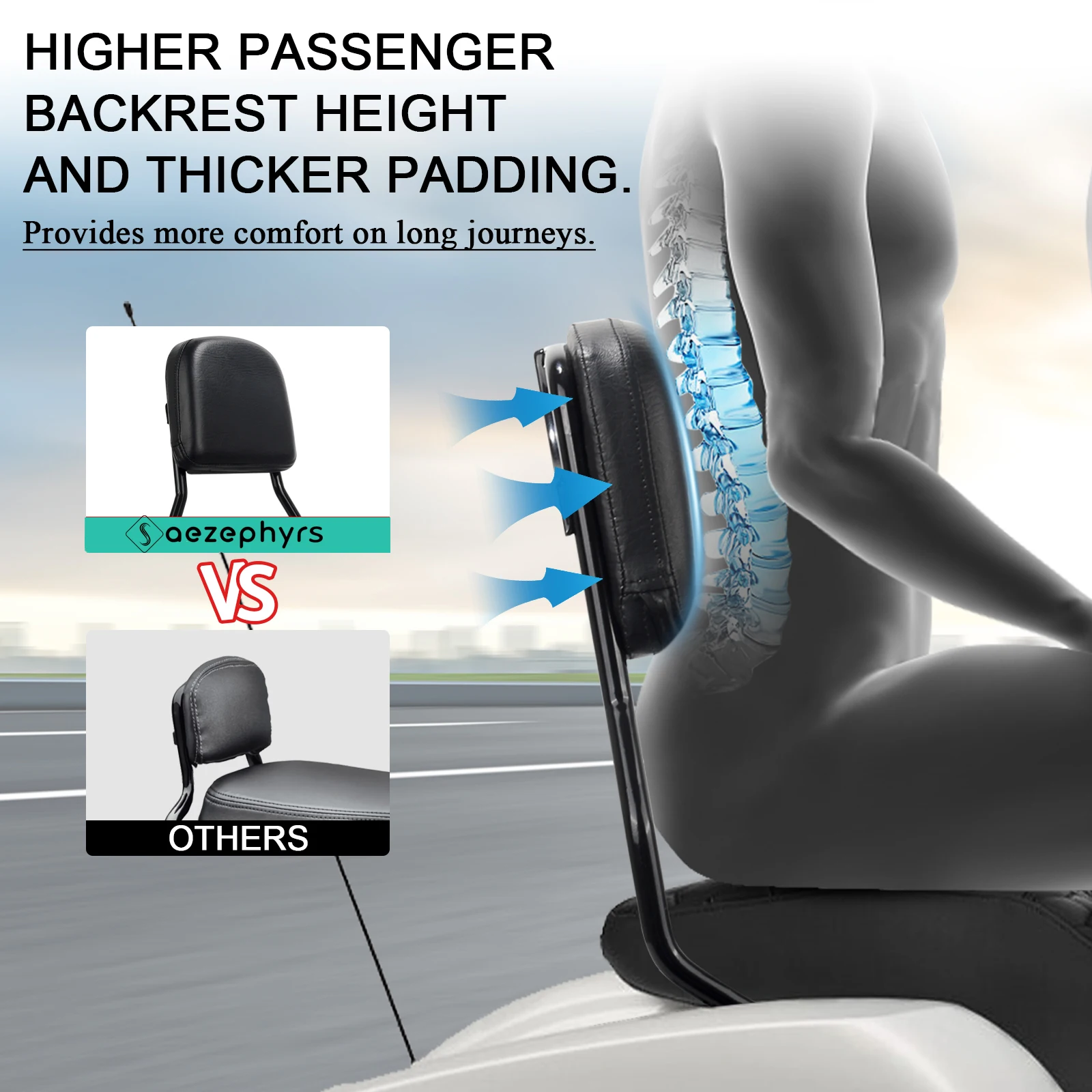 Motorcycle Rear Pessenger Sissy Bar Upright Backrest Pad Docking Hardware Kit For Harley Softail Heritage Street Bob 2018-2026 - Detail 1