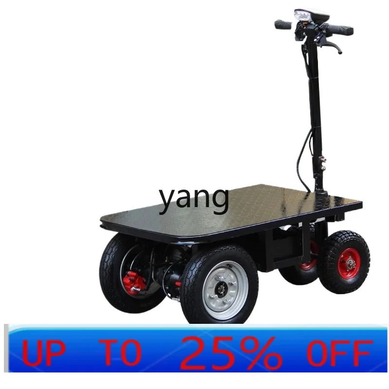 LTT electric flatbed cart trolley pulling cement truck