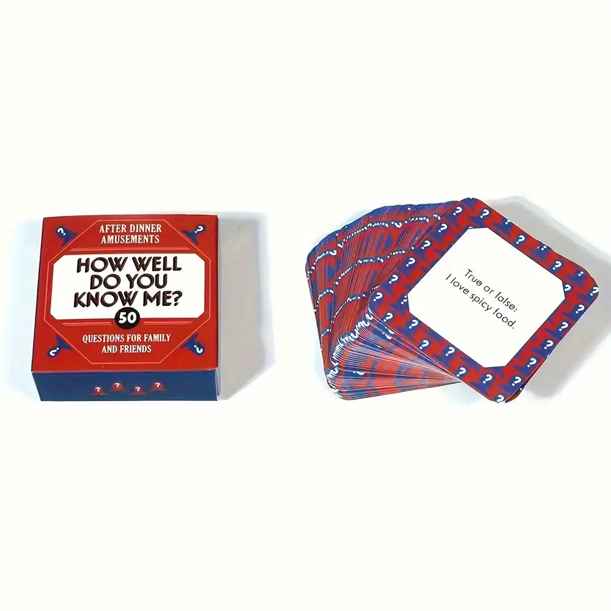 How Much Do You Know About Me? 50 Questions Dinner Game - A Role-Playing Card Game Designed For Adults And Families, Standard Edition, Making It The Perfect Gift For The Host Or Hostess, Ideal For New Year's, Christmas, And Christmas Eve. - Detail 1