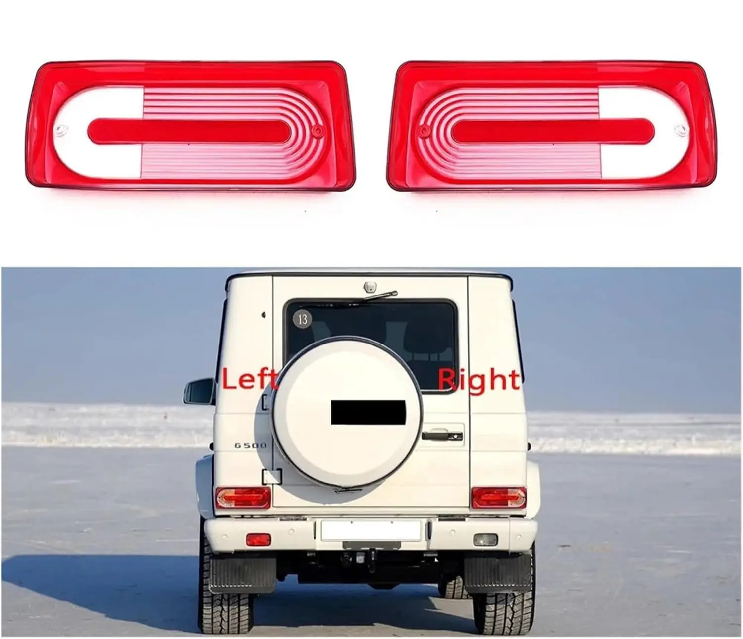 

Для Mercedes Benz G-Class W463 2007-2018 автомобильный задний фонарь, сменный стоп-сигнал, крышка заднего фонаря, аксессуары