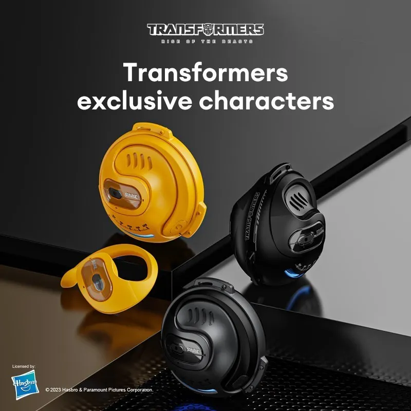 Transformers TF-T07 OWS Ear Hook Headphones HD Voice Low Latency Gaming Music Headset Bluetooth 5.4 Wireless Earphones with Mic