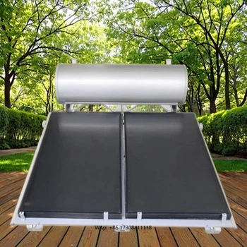 

300L Outdoor Flat-Plate Solar Water Heater Pressurized Enamel-Lined Inner Tank Energy Saving Garage Direct-Plug