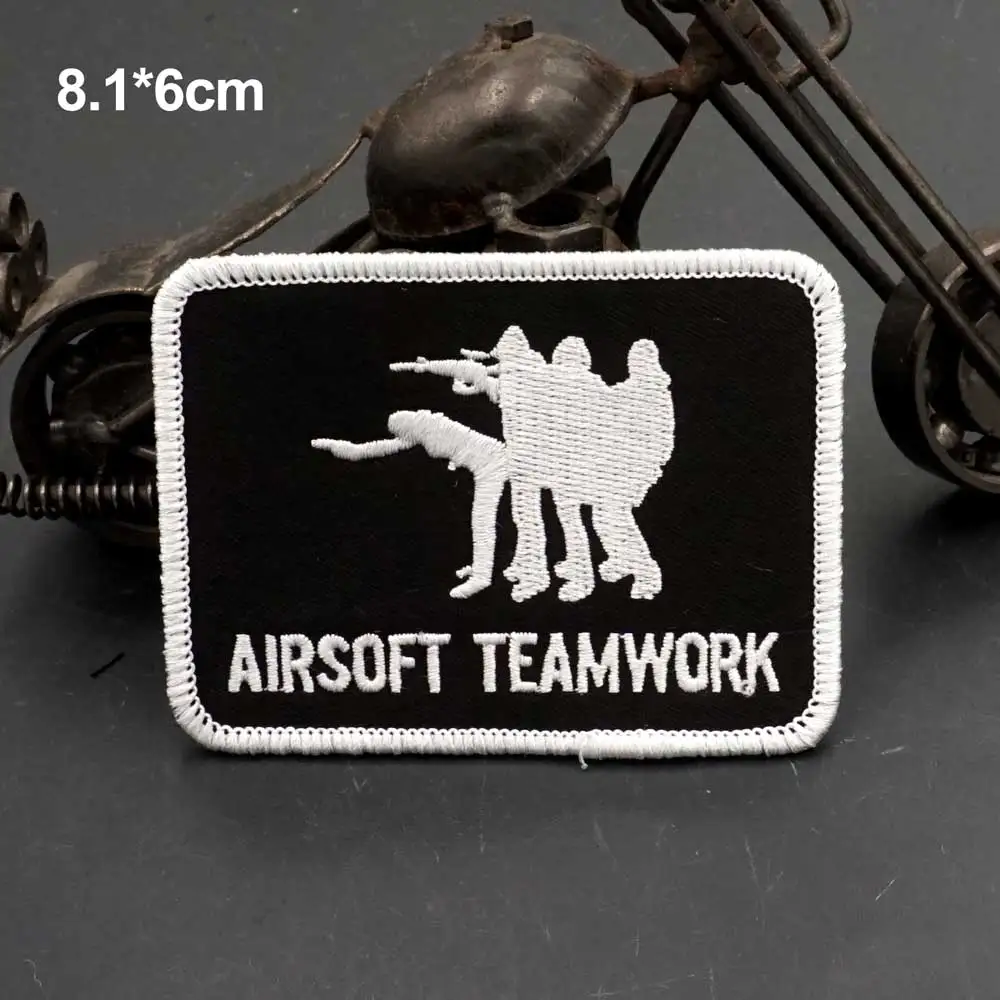 AA45-1 funny airsoft teamwork  EMBROIDERY PATCH