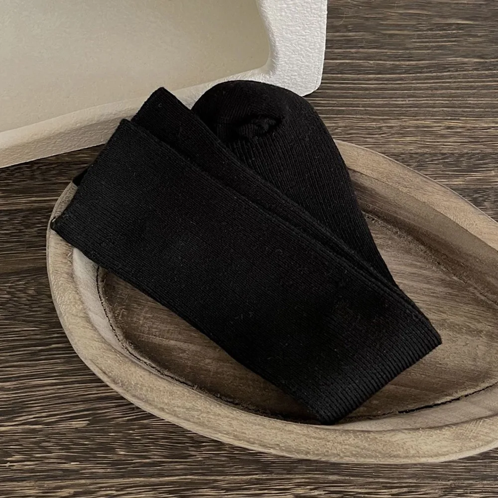

New Cotton Middle Tube Socks Solid Color Soft Girl Long Socks Calf Socks Girls