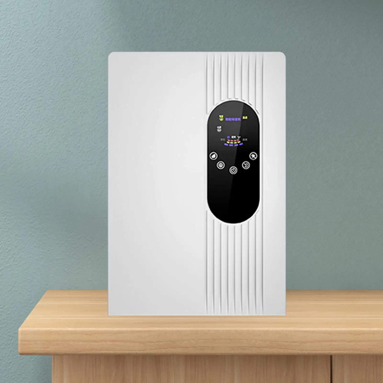 Dehumidifier udara Display tangki Air dapat dilepas steker adaptor EU Dehumidifier kecil untuk ruang bawah tanah rumah pertanian kamar mandi ruang asrama