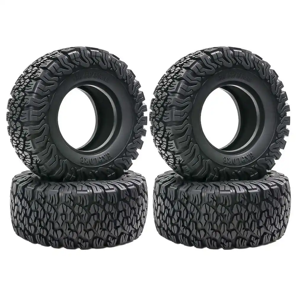 4PCS 2.6 นิ้ว 136 มม.x 58 มม.BFGoodrich ko2 ยางจําลองสําหรับ 1/8 RC Crawler รถ MK07 ควบคุมง่าย 4082 H8H TRX4 1:7 Lelalo