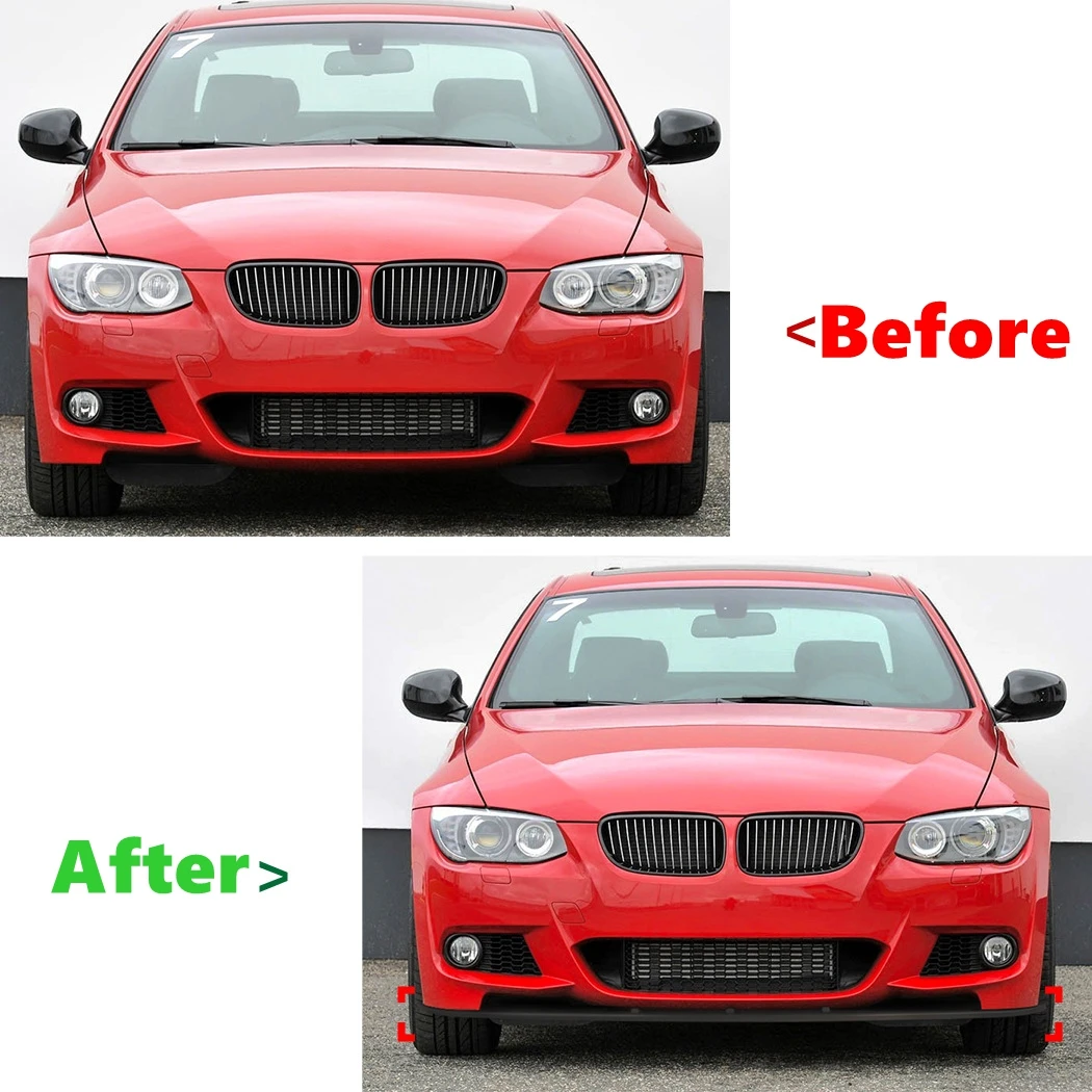 Front Bumper Lip Spoiler For BMW 3 Series E92 E93 M Sport 2006-2013 Front Bumper Protector Lower Blade Splitter Car Styling