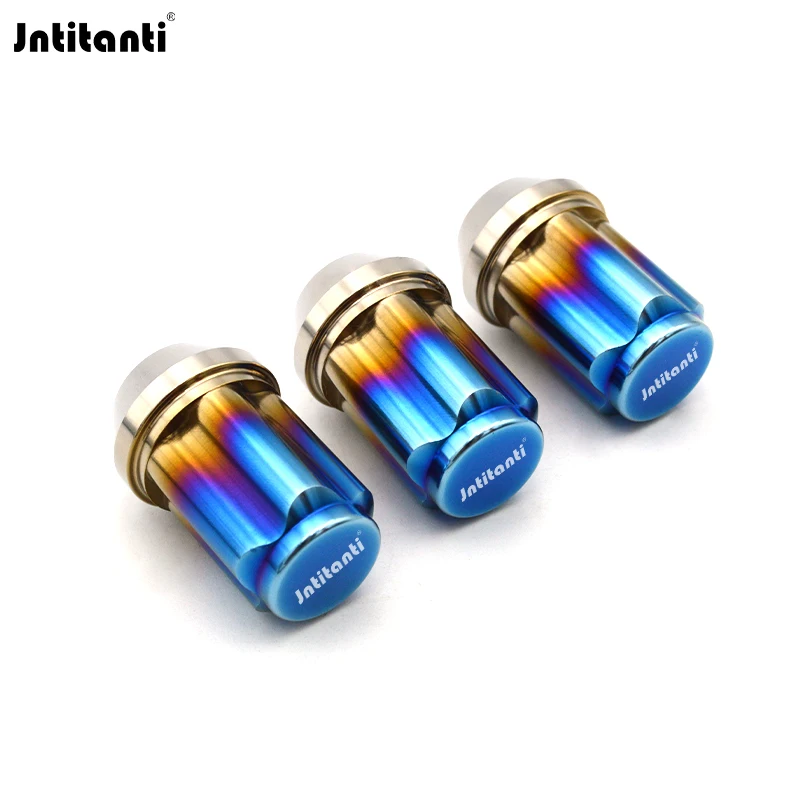 

Jntitanti Gr5 titanium wheel lug lock nut anti-theft Tire nut M14x1.5x35mm forTesla Toyota Honda typeR Nissan Patrol etc