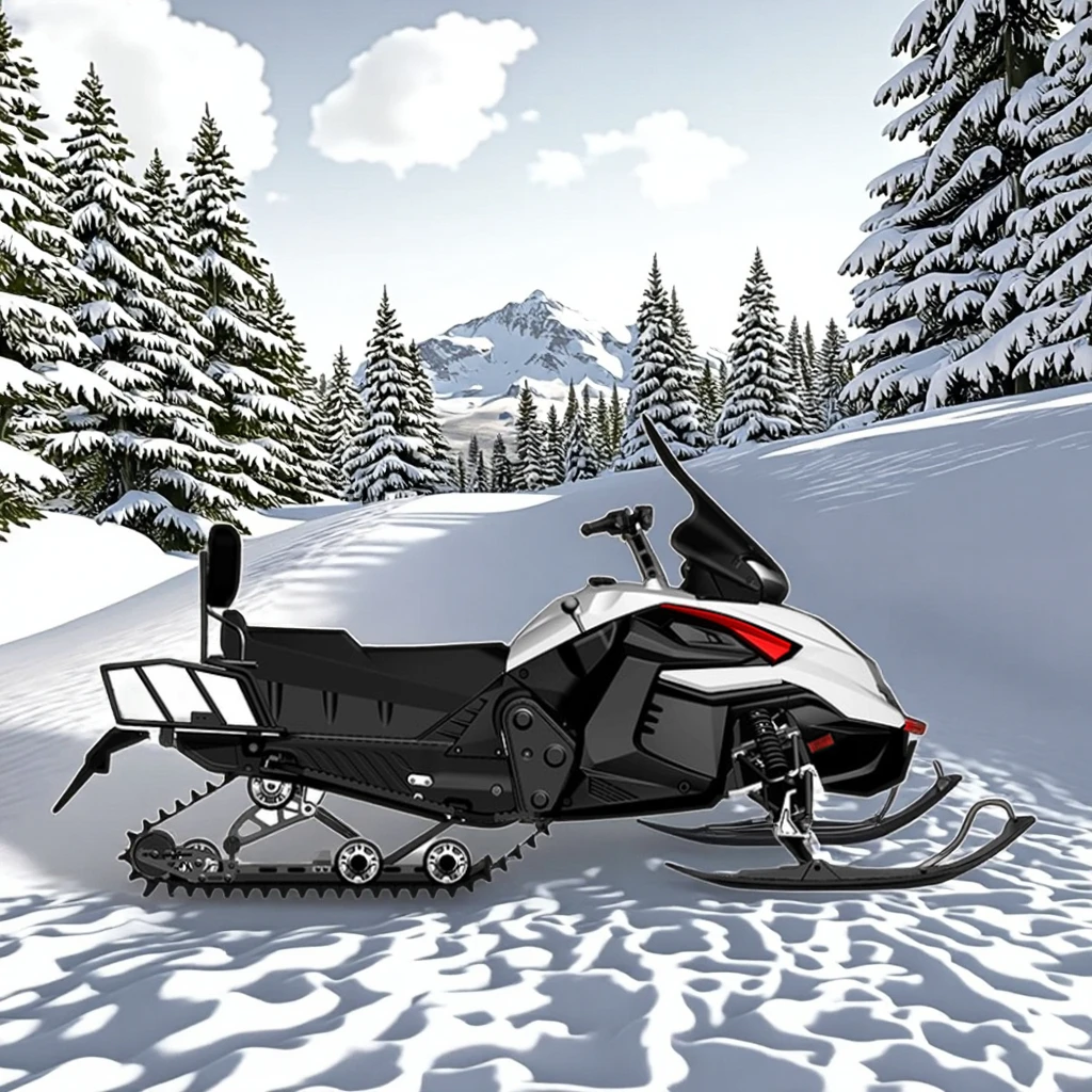 Commander 180CC Snowmobile For Off-Road Adventure And Learning Motorcycle Riding