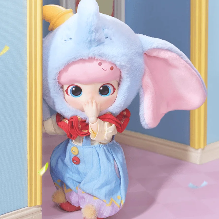 Dimoo e Dumbo Series Action Figures Toy Kawaii Doll Cartoon Bjd giunti mobili ornamenti modello da collezione regalo di compleanno per bambini