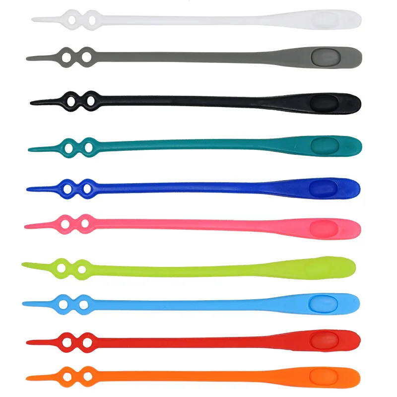 

14Pcs Silicone Shoelaces Without Ties Kids Adult Elastic Lace Sneaker Quick Shoe Lace Lazy Sport Running Rubber Round Shoestring