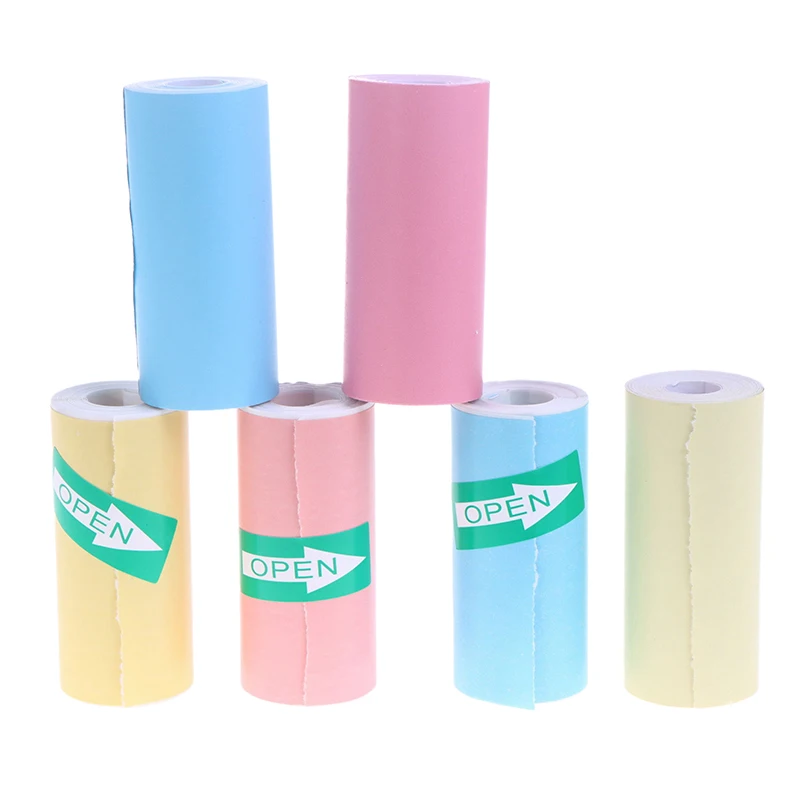 Mini Pocket Printer Self-Adhesive Paper Portable Thermal Printer Label Sticker For Printer Suitable For Home Office Study Work