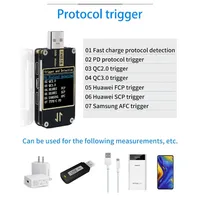 USB Tester Current And Voltage Meter Capacity Test QC4+ PD3.0 2.0 PPS Fast Charging Protocol