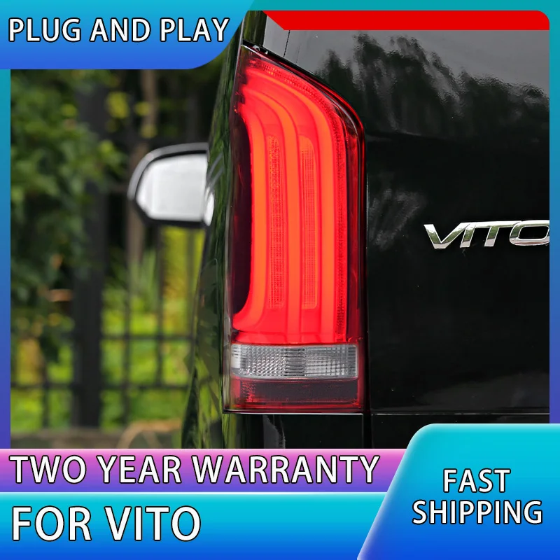 Car Lights For Vito W447 2016-2020 V220D V250 LED Auto Taillight Assembly Upgrade High Configure Signal Lamp Tool Accessories