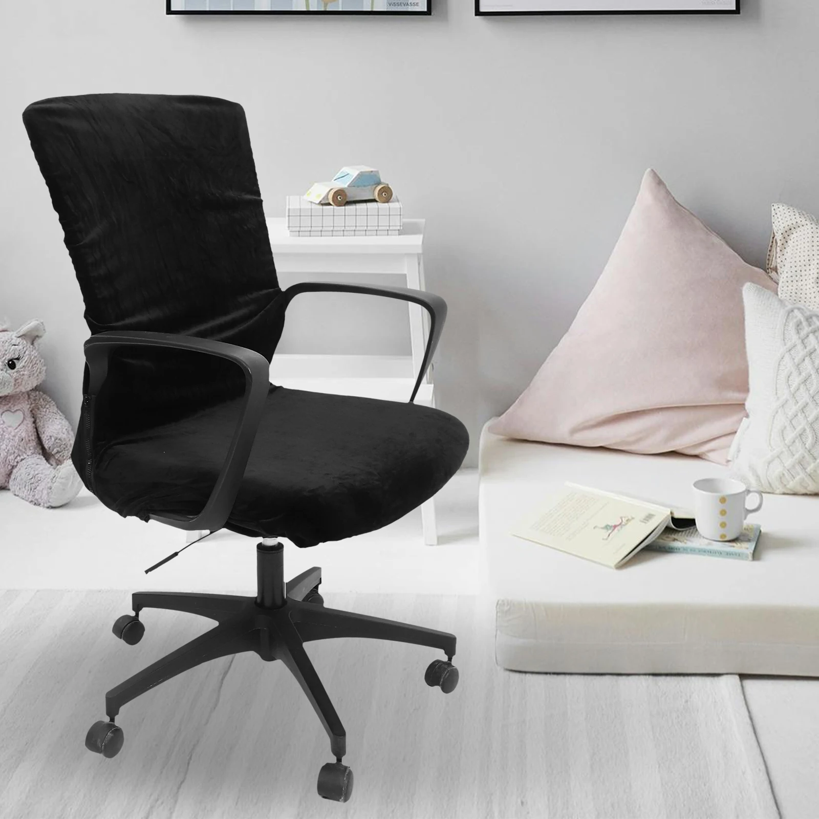 

Stretchable Cover Computer Slipcover Elastic Polyester Office Protector Reusable Chair Case For Home Hotel Living Room Bedroom