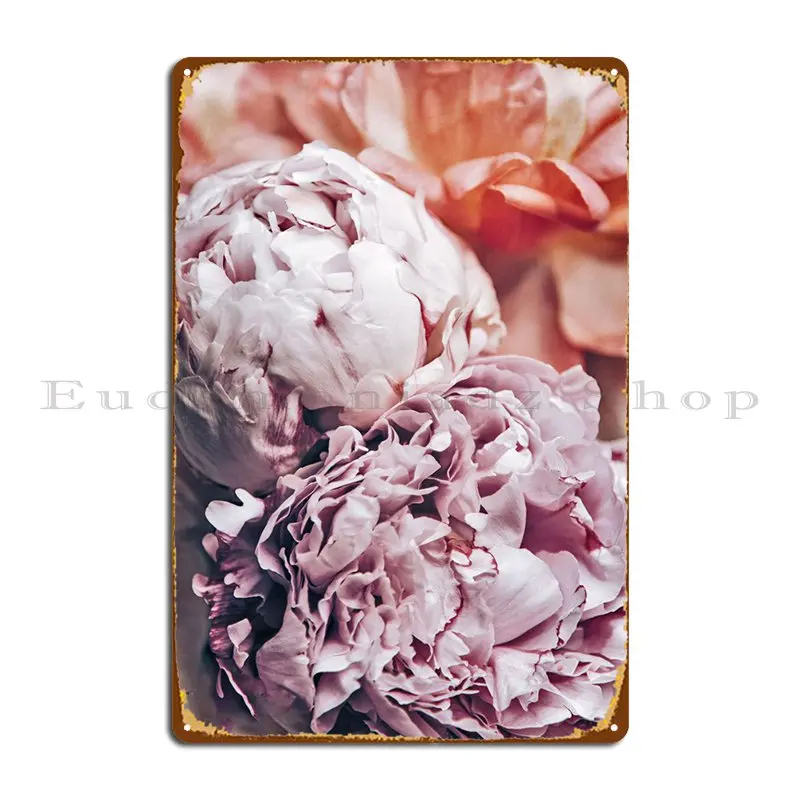 Dusty Peony Metal Sign Plaques Pub Wall Decor Club Bar Character Mural Tin Sign Poster